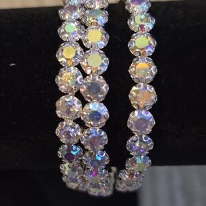 Elegant Silver Crystal Bracelet